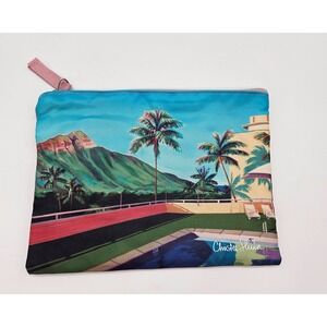 United Airlines Christie Sliinn Hawaiian Pool Resort Travel Pouch Bag only